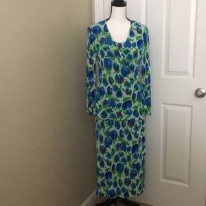 Custom Tulip Sheath Tank Dress & Wrap Jacket SM